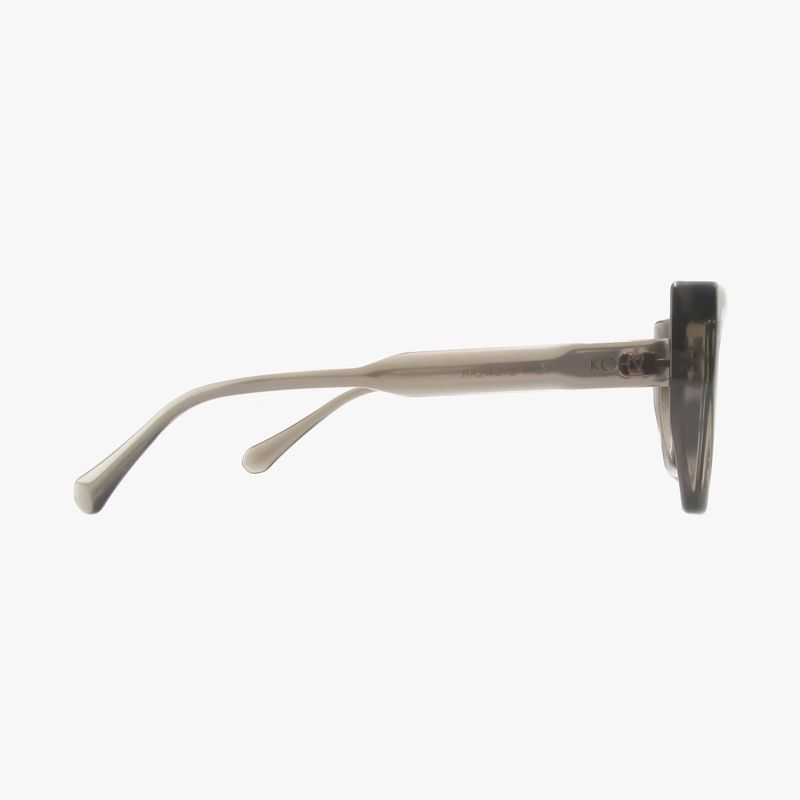 NOVA CRYSTAL TAUPE Geometric Cat Eye Fashion Sunglasses