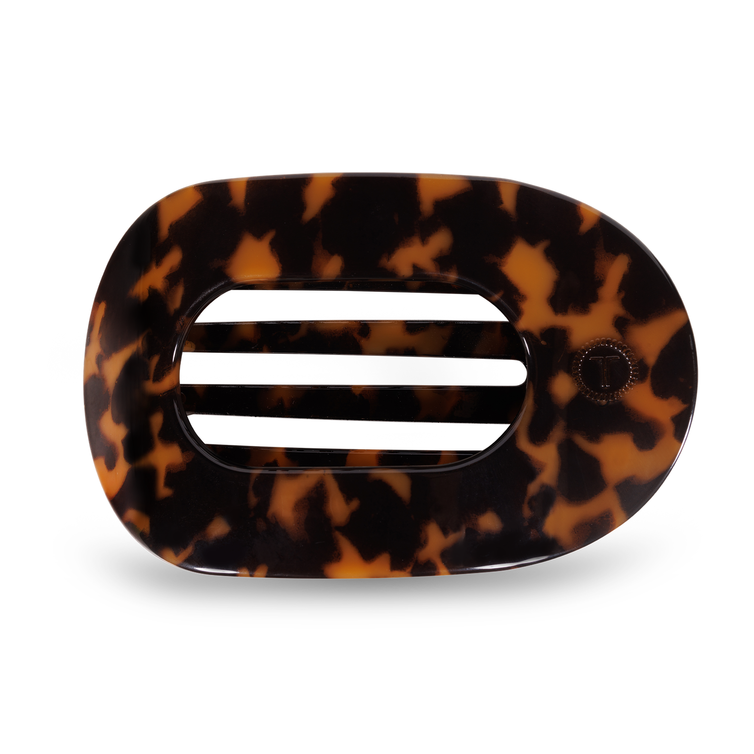 Round Flat Hair Clip | Large | Tortoise