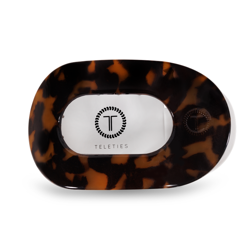 Round Flat Hair Clip | Large | Tortoise