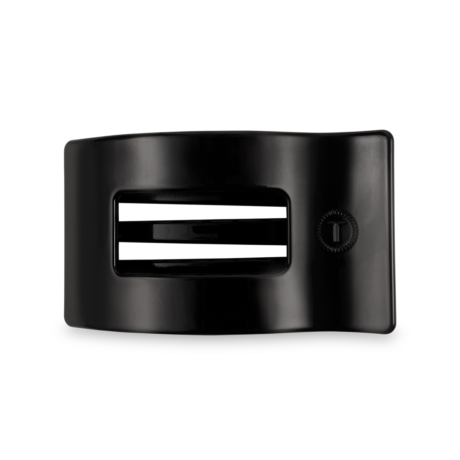 Flat Rectangle Hair Clip | Medium | Jet Black