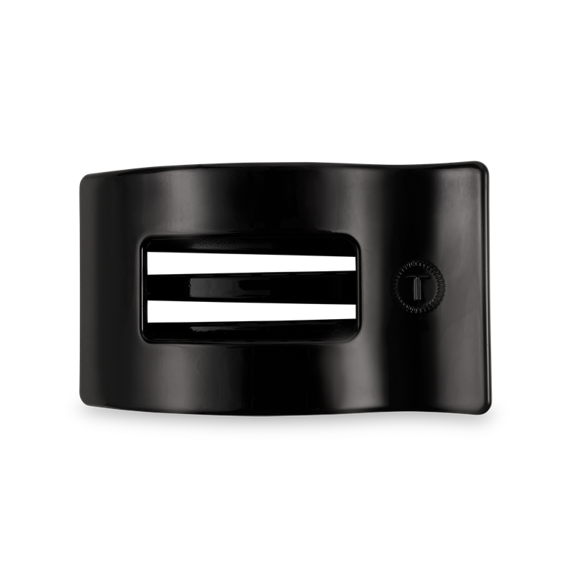 Flat Rectangle Hair Clip | Medium | Jet Black
