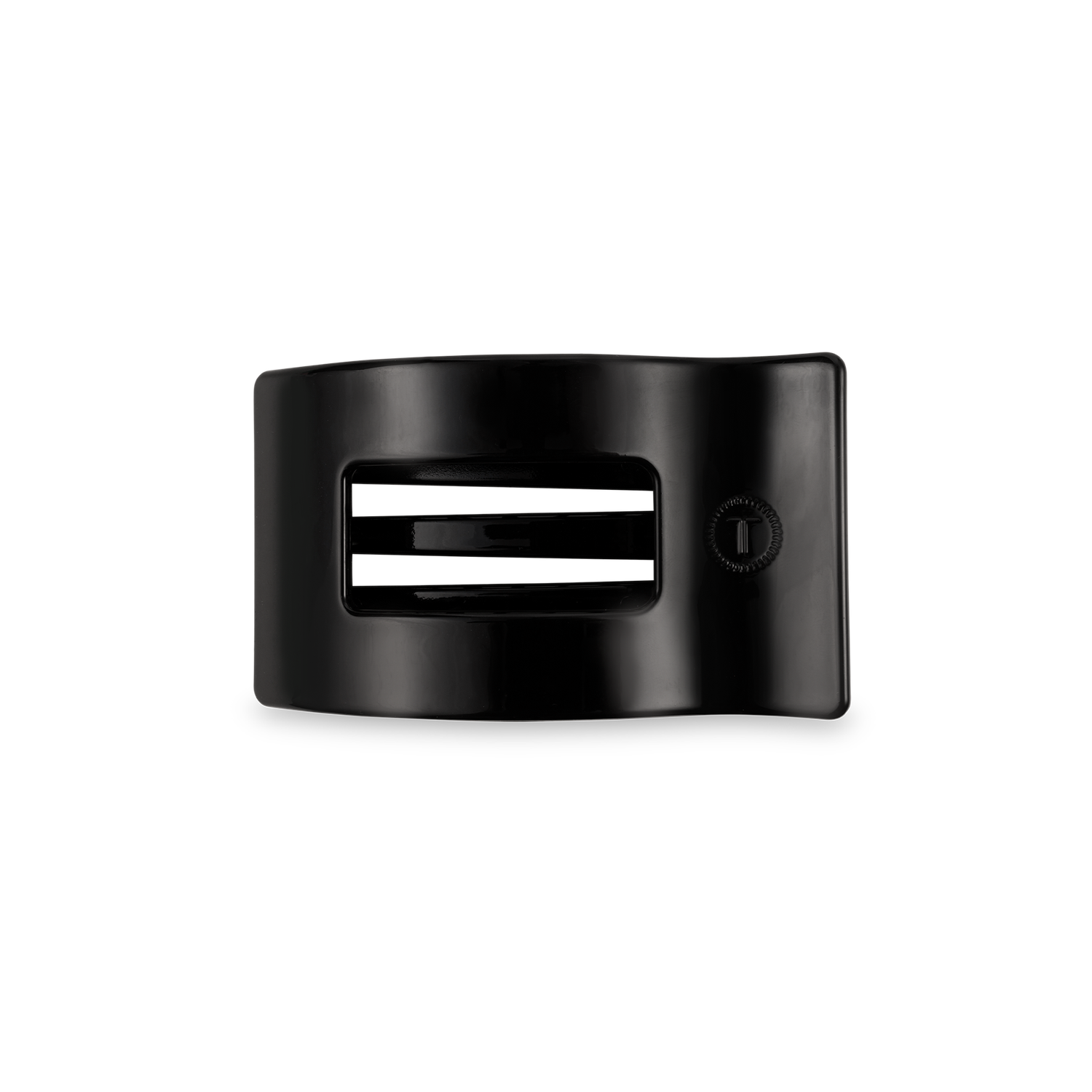 Flat Rectangle Hair Clip | Small | Jet Black