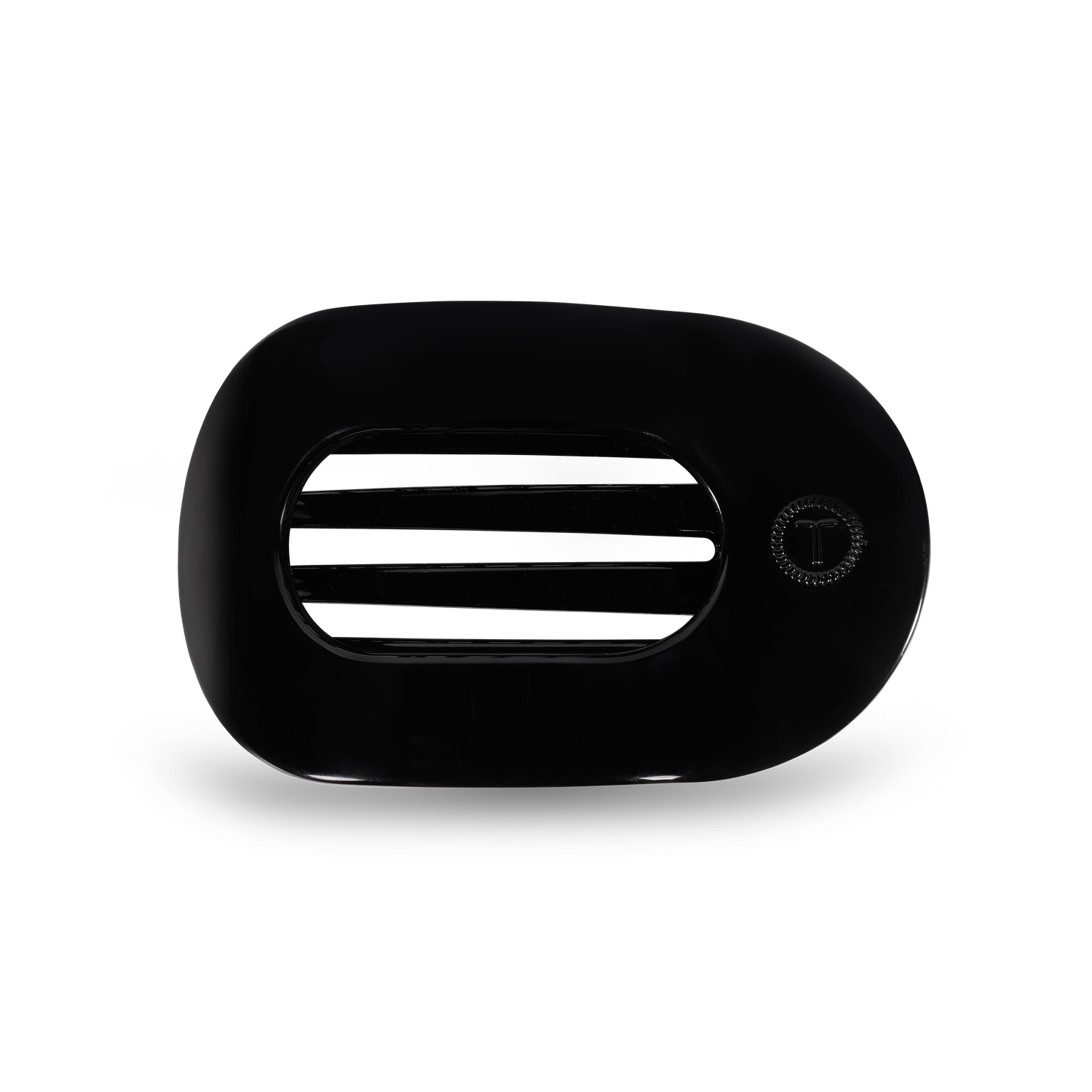 Round Flat Hair Clip | Med. | Jet Black