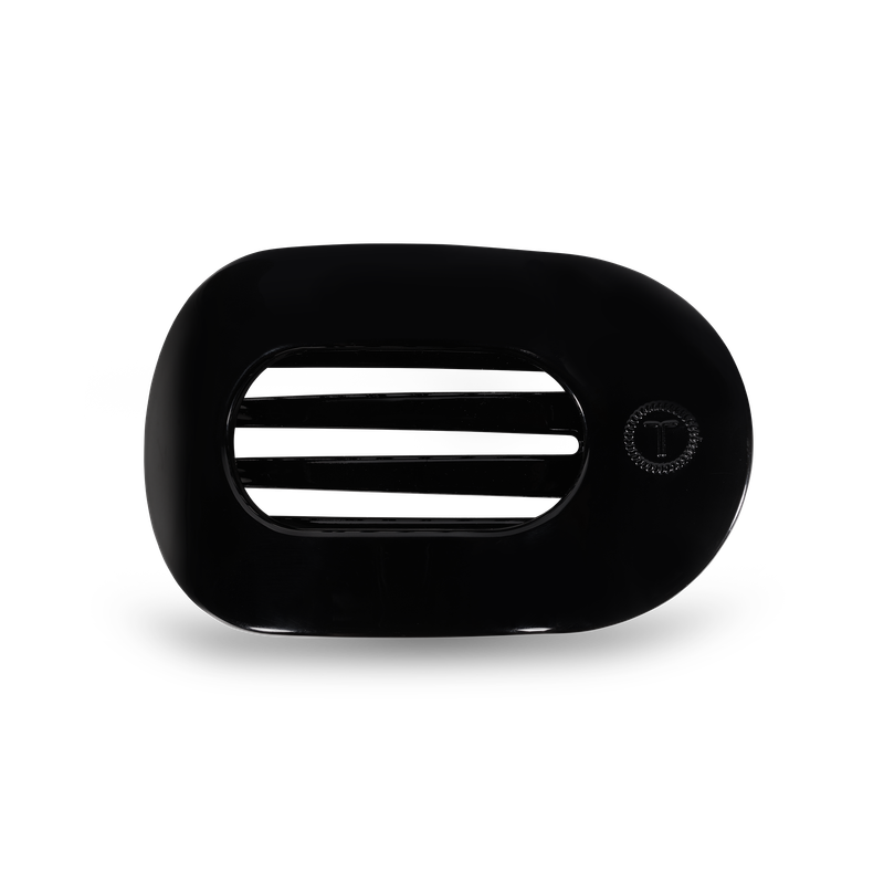 Round Flat Hair Clip | Med. | Jet Black