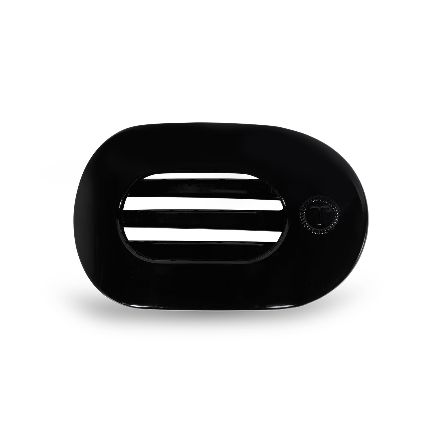 Round Flat Hair Clip | Small | Jet Black