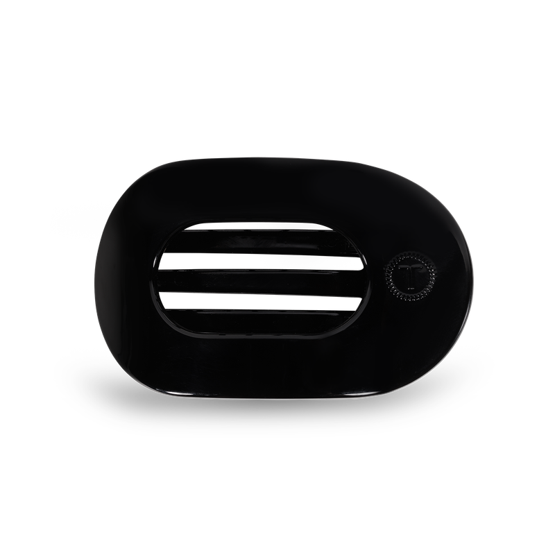 Round Flat Hair Clip | Small | Jet Black