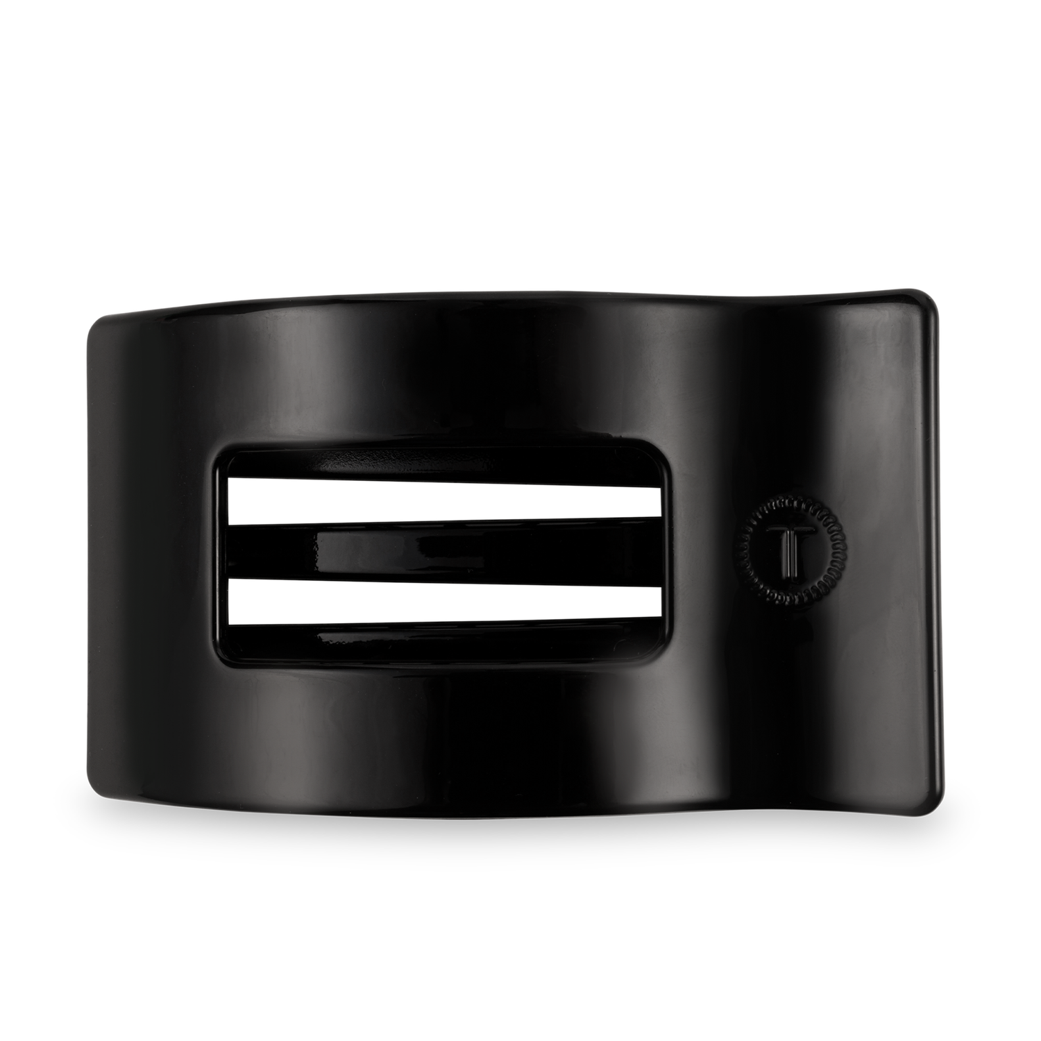 Flat Rectangle Hair Clip | Large | Jet Black