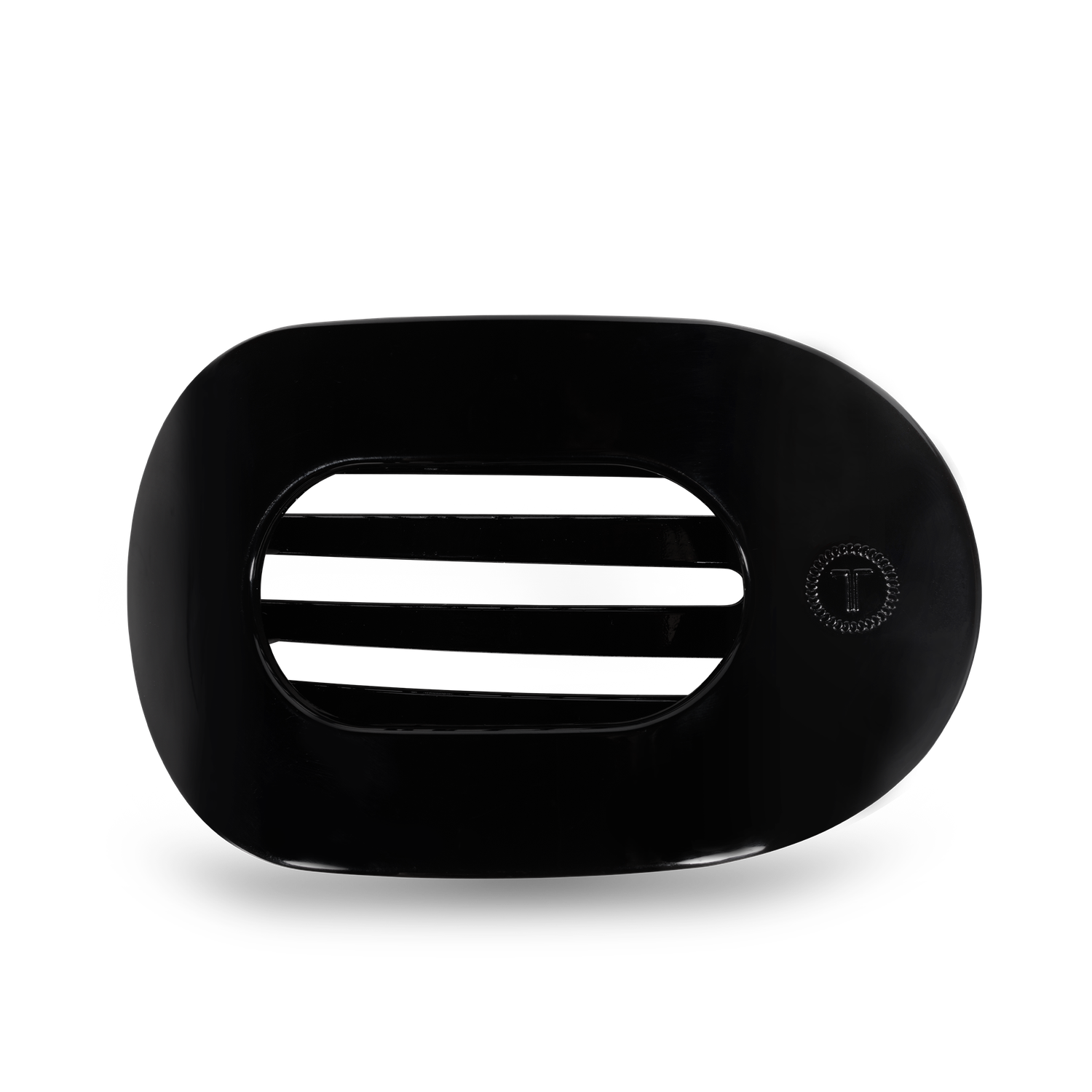 Round Flat Hair Clip | Large | Jet Black