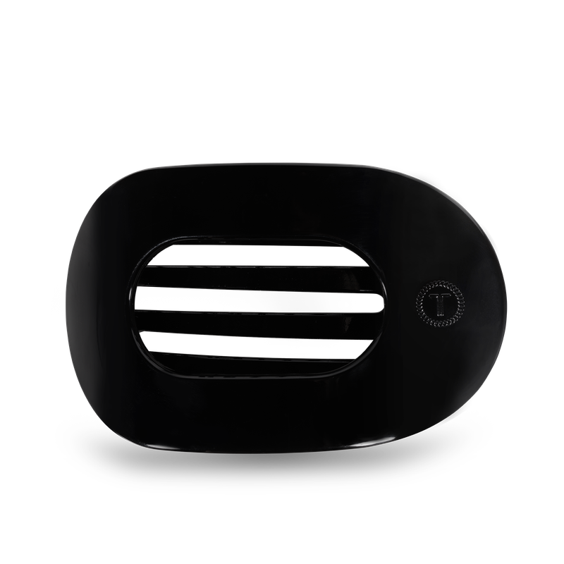Round Flat Hair Clip | Large | Jet Black