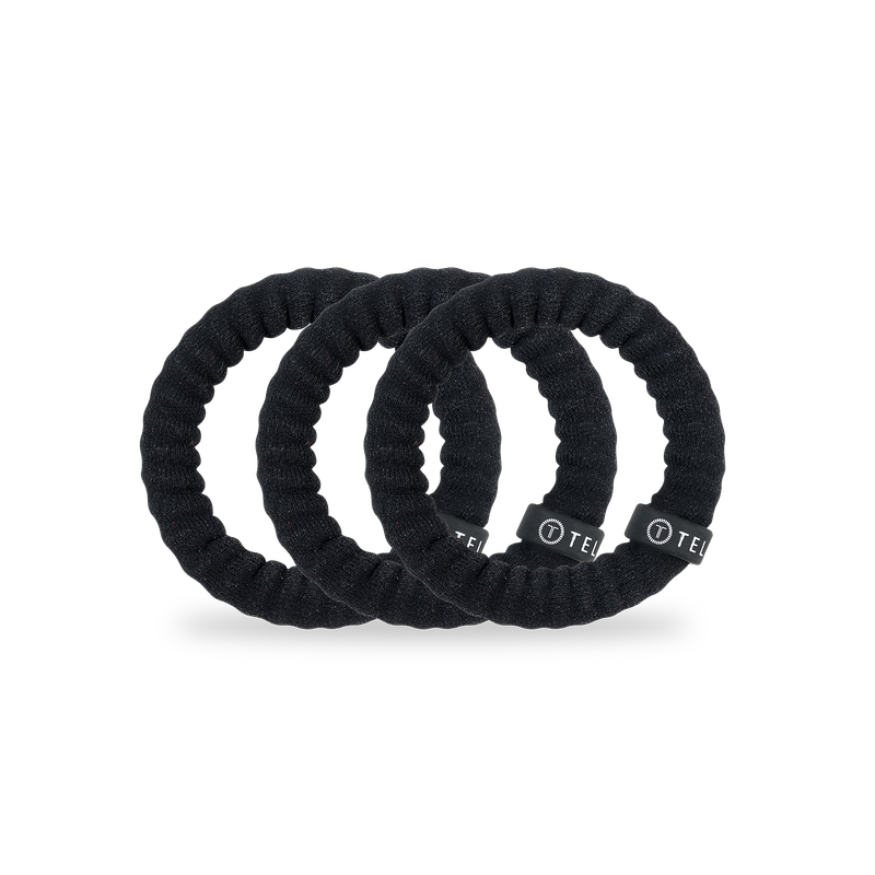 Nylon Hair Ties | Small | Jet Black