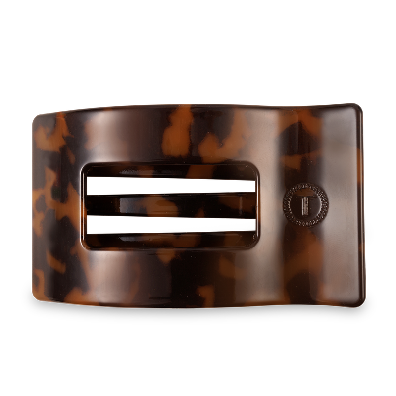Flat Rectangle Hair Clip | Large | Tortoise