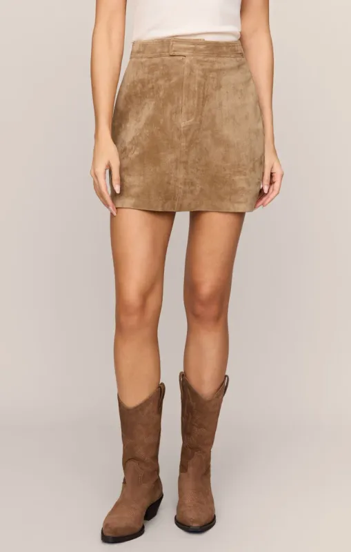 Perri Suede Mini Skirt