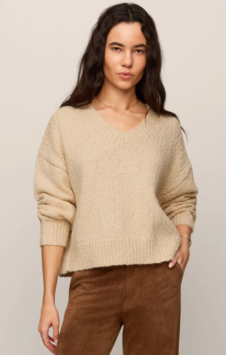 Bolton Boucle Sweater, Color: Chalk, Size: Xs