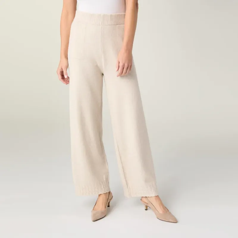 Heavenly-Luxe Cable Knit Detail Pant