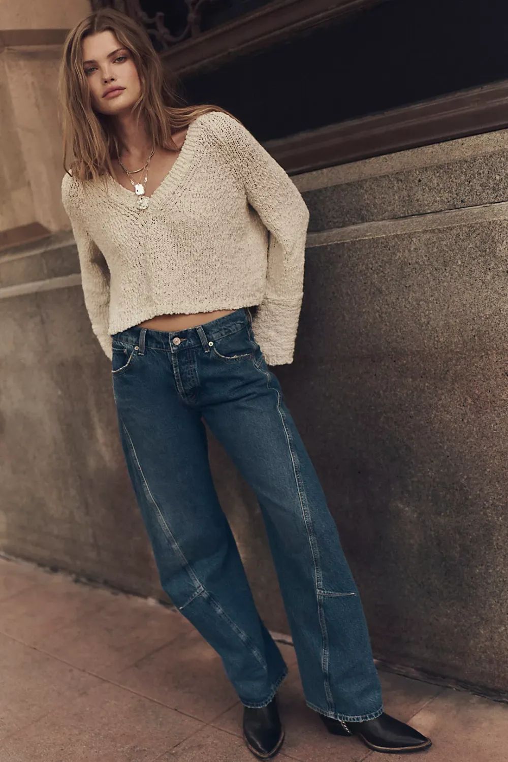 Heartland Cotton Pullover, Color: Tofu, Size: XS