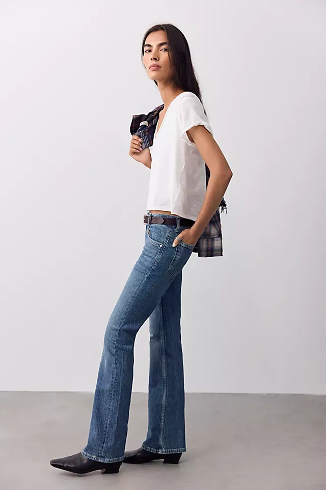 We The Free Monte Low-Rise Slim Bootcut Jeans, Color: Twilight, Size: 25