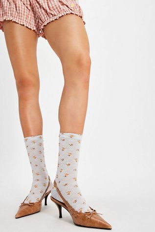 Floral Jacquard Trouser Sock