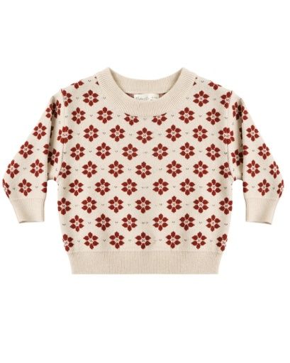 SHILOH SWEATER POINSETTIA, Size: 6-12M