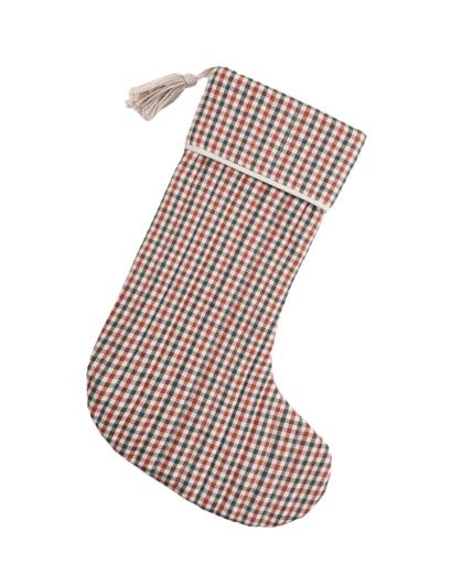 Christmas Stocking Holiday Gingham