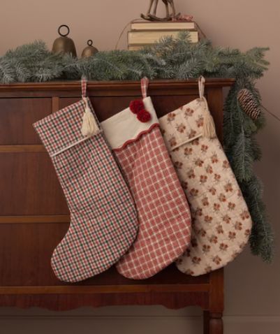 Christmas Stocking Holiday Gingham