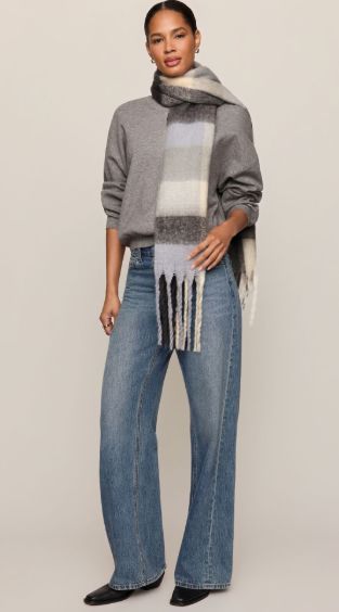 Plaid I Met You Scarf