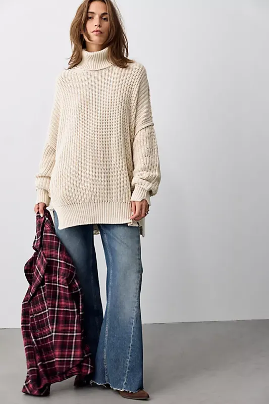 We The Free Worn Thru Turtleneck Sweater
