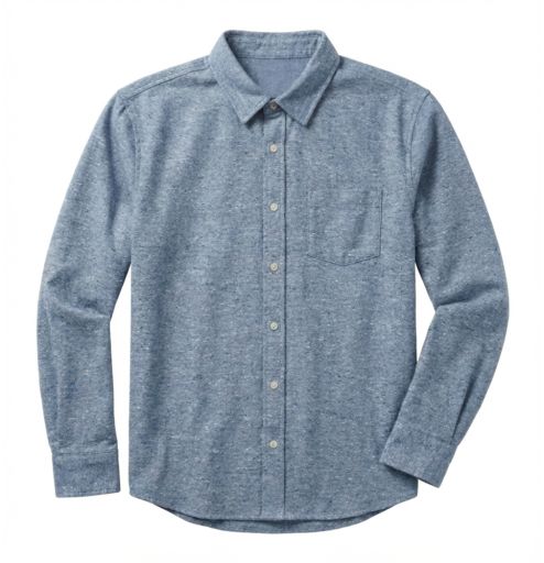 Tahoe Flannel Shirt - Light Blue Donegal, Size: Small