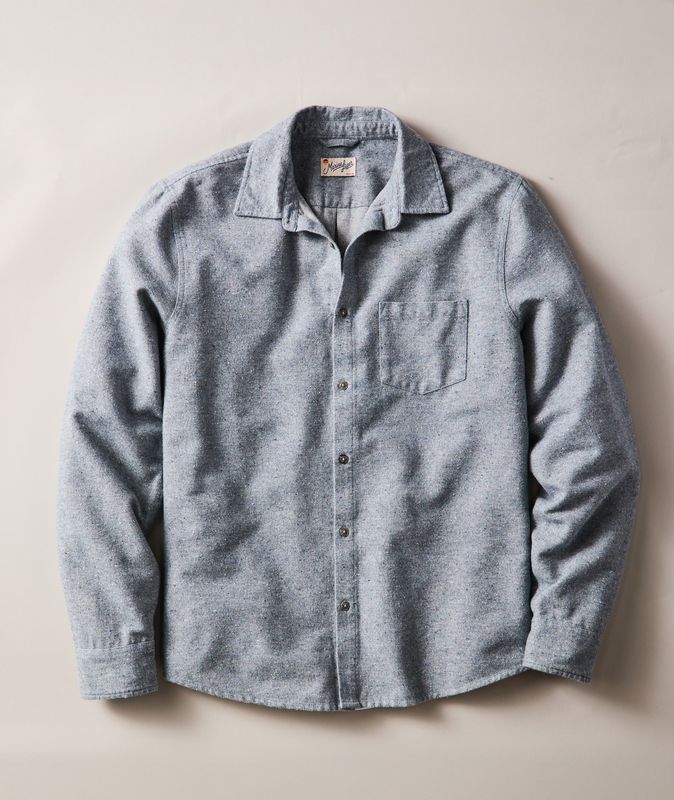 Tahoe Flannel Shirt - Light Blue Donegal