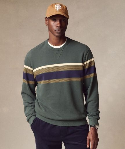 Relaxed Cloud 9 Terry Crewneck - Deep Forest, Size: Small