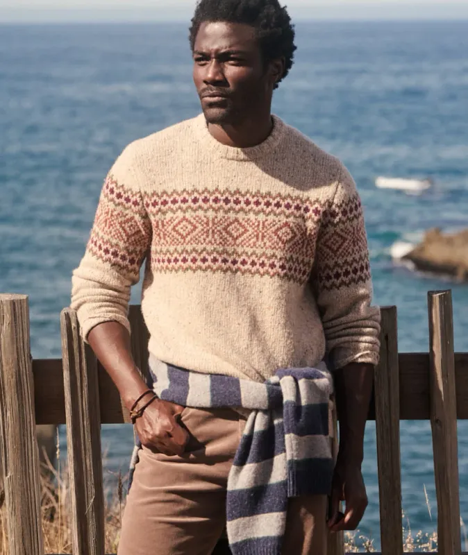 Donegal Fair Isle Sweater - Oat Multi