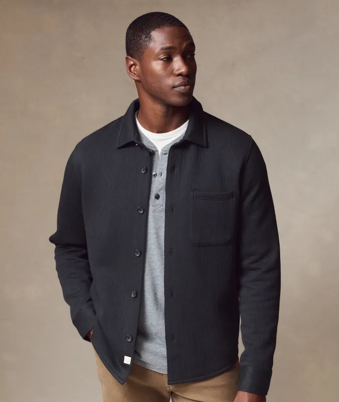Corbet Quilted Overshirt - Charcoal