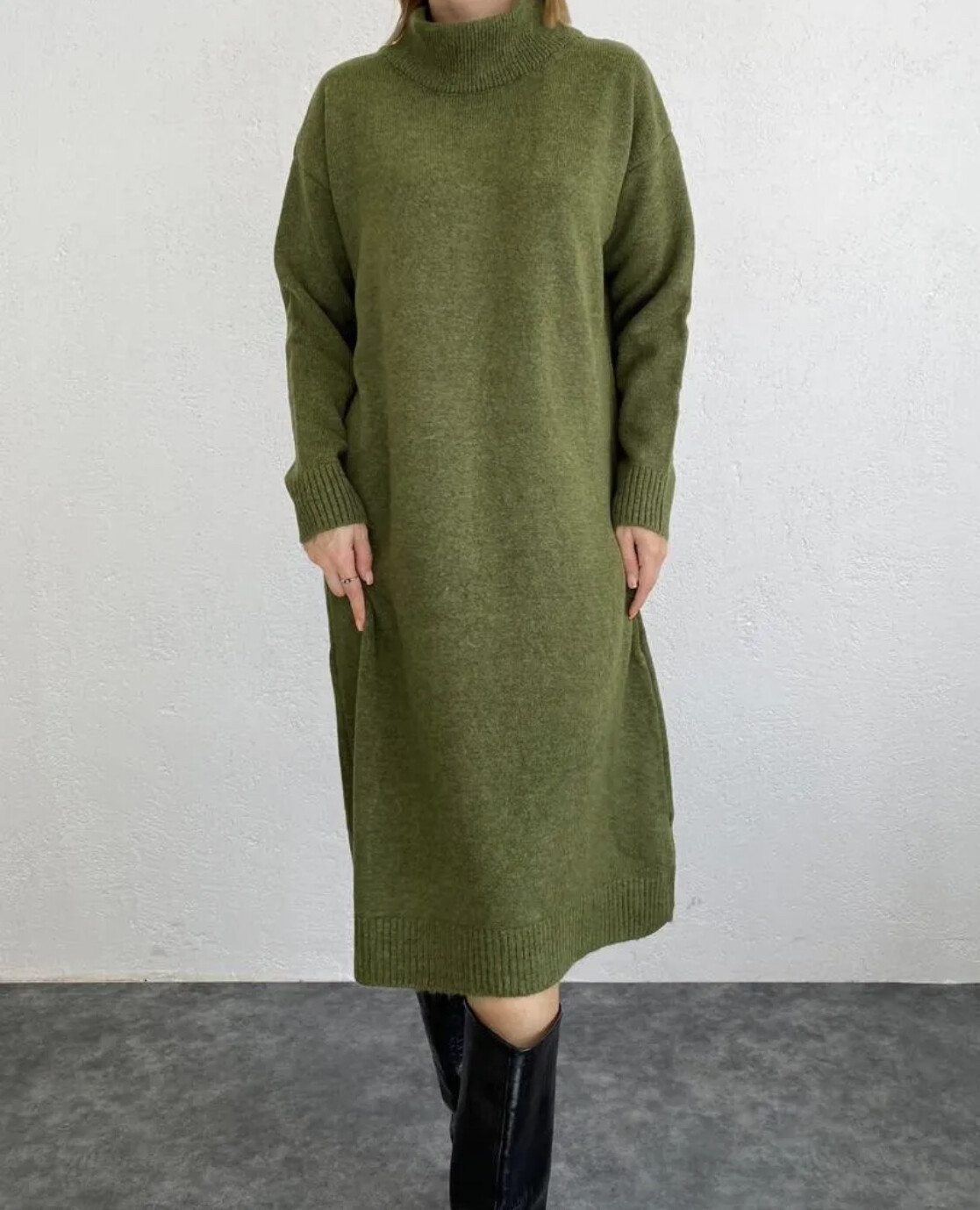max mila trui jurk 2334 groen