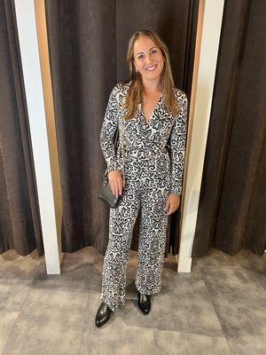 by swan jumpsuit 890929 zwart wit