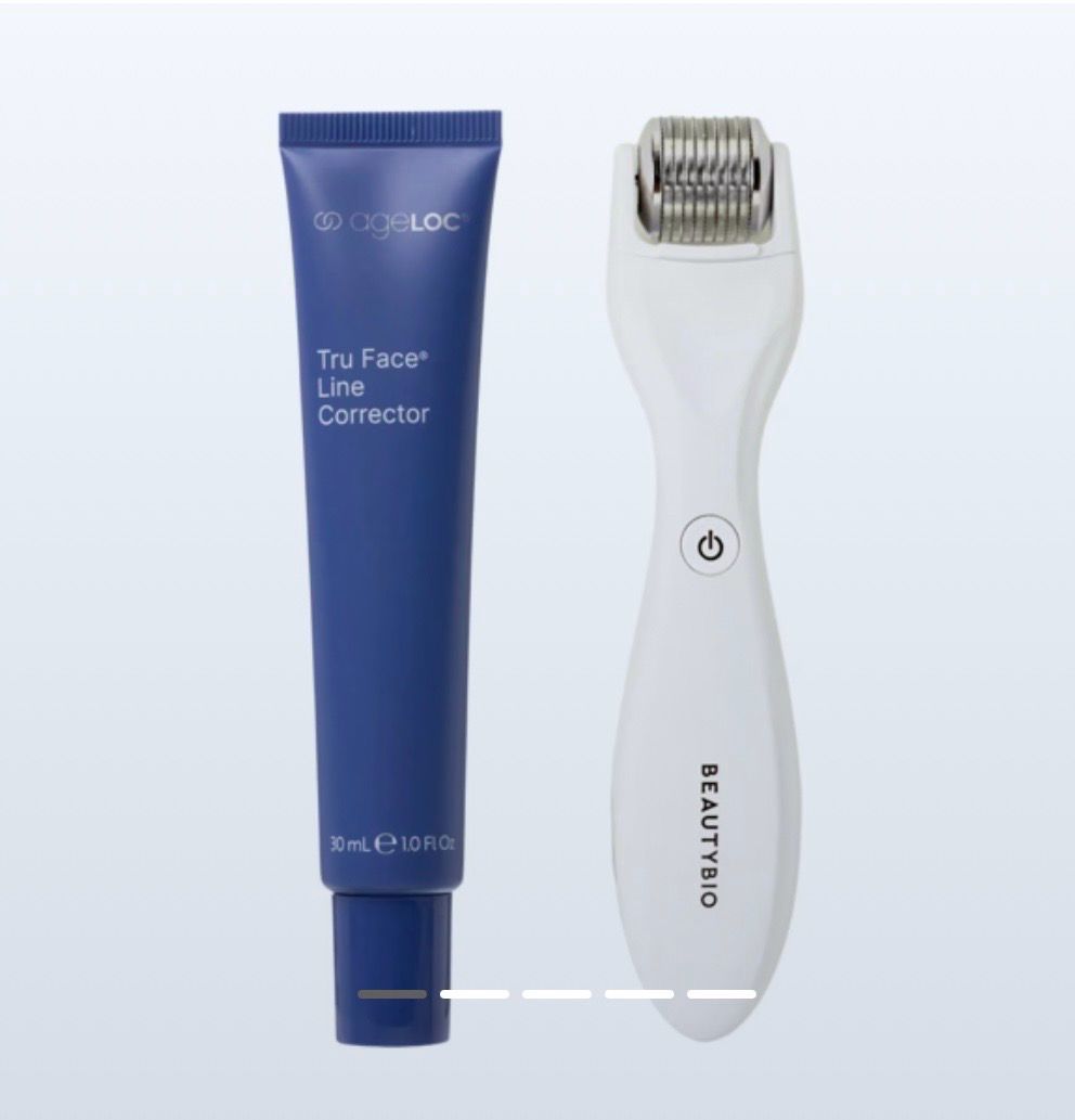 Micro needling Device with red light therapy And TruFace Line corrector Bundle