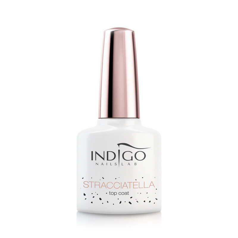 Stracciatella Topcoat 7ml. // Mat med sorte prikker