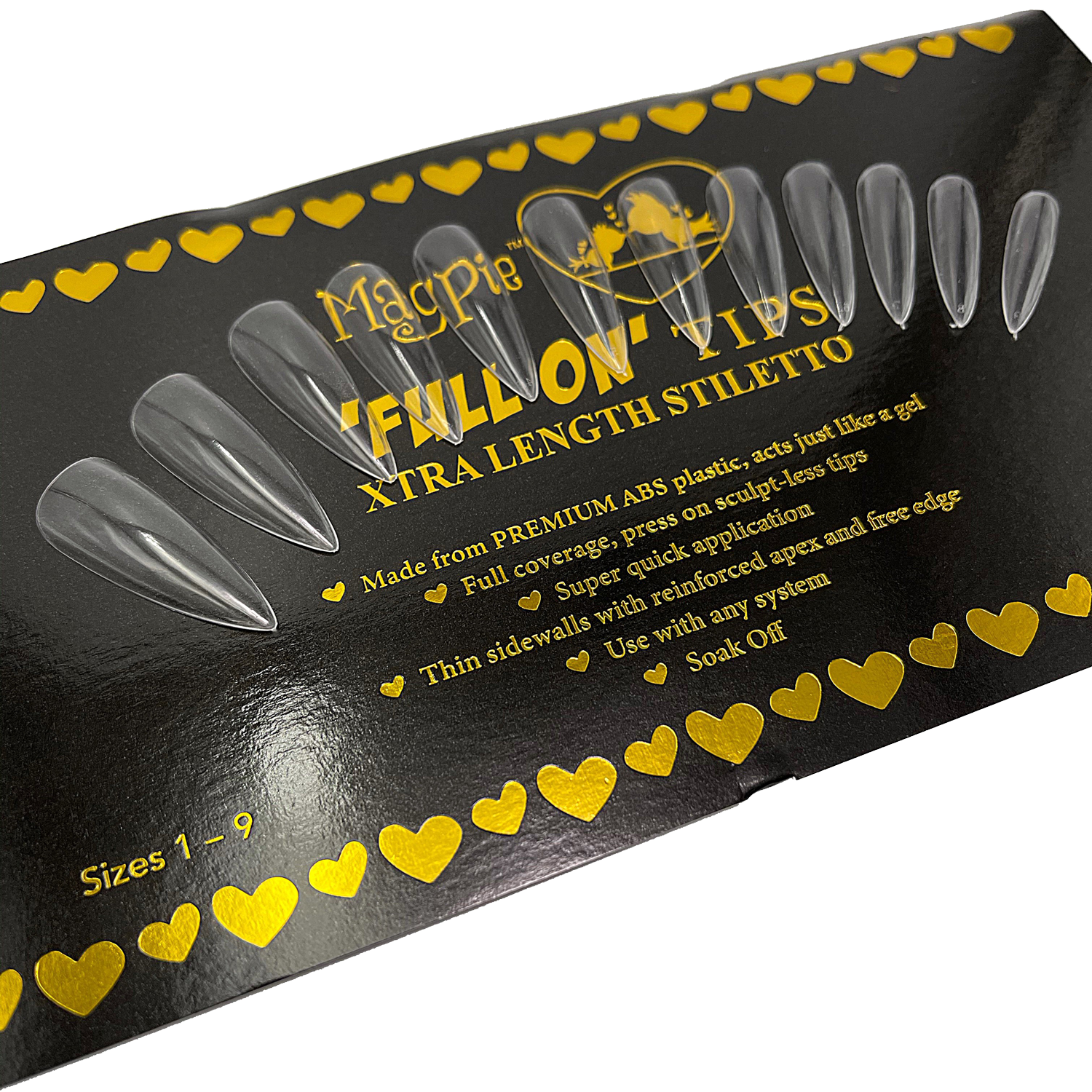 Full On Gel Tips // Xtra Long Stiletto Clear