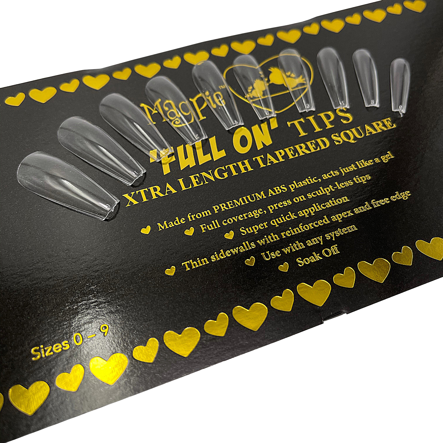 Full On Gel Tips // Xtra Long Tapered Square Clear