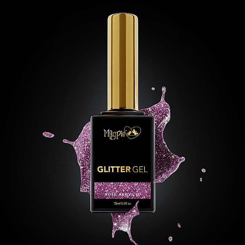 ROSE ABOVE IT - Magpie Glitter Uv Lakk