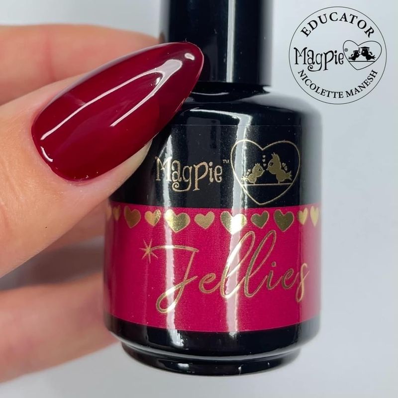 DARK RED JELLIE- Magpie Glass Uv Lakk