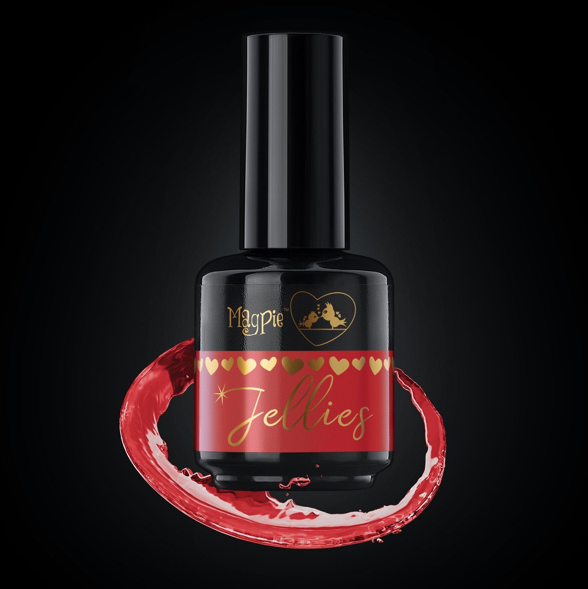 RED JELLIE- Magpie Glass Uv Lakk