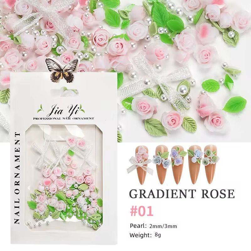 3D Nailart Flower // Pink