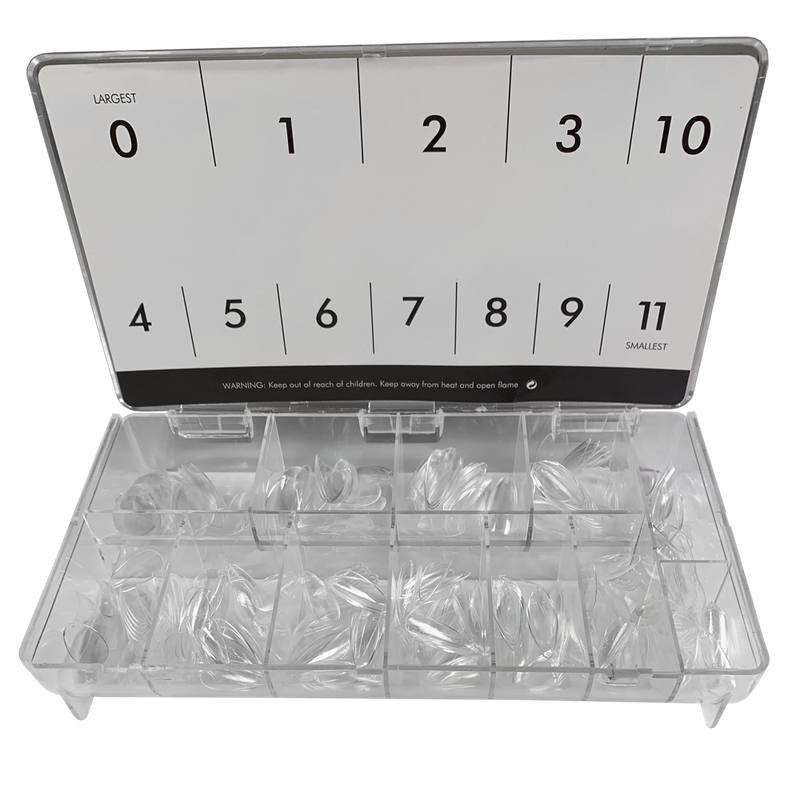 Full On Gel Tips // Clear Almond