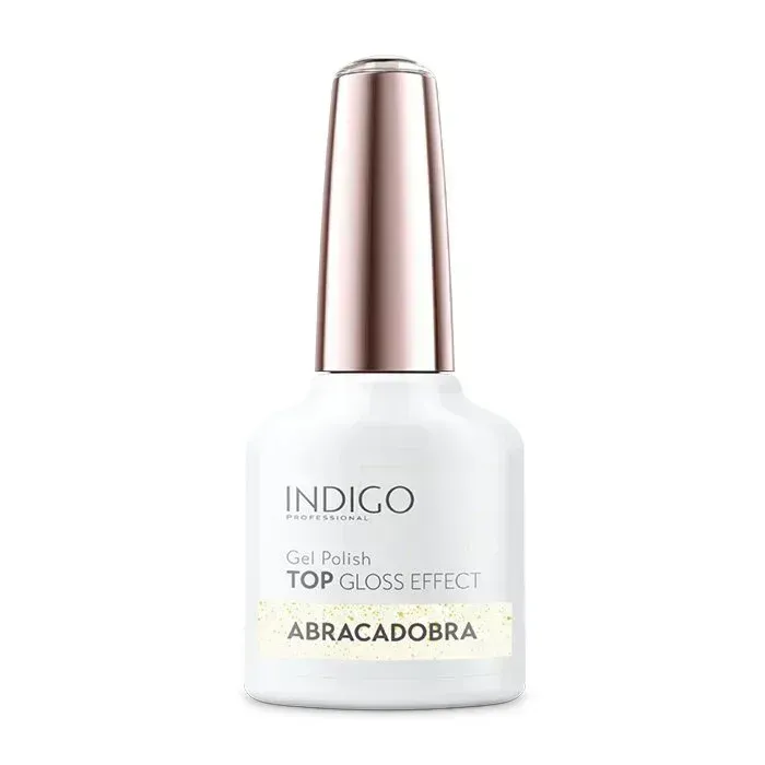 ABRACADOBRA Topcoat 7ml. // Shiny Guld Glitter