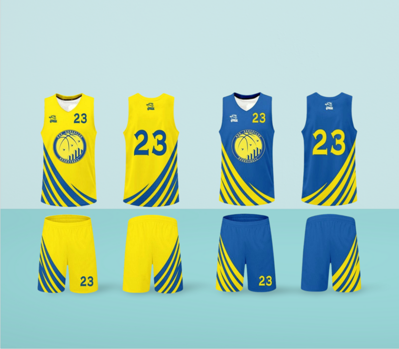 Maillots réversibles  100% personnalisés par sublimation