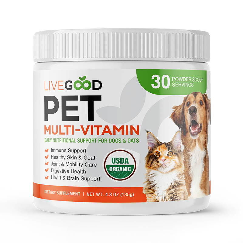 Organic Pet Multi-Vitamin USDA Certified Organic Pet Multivitamin