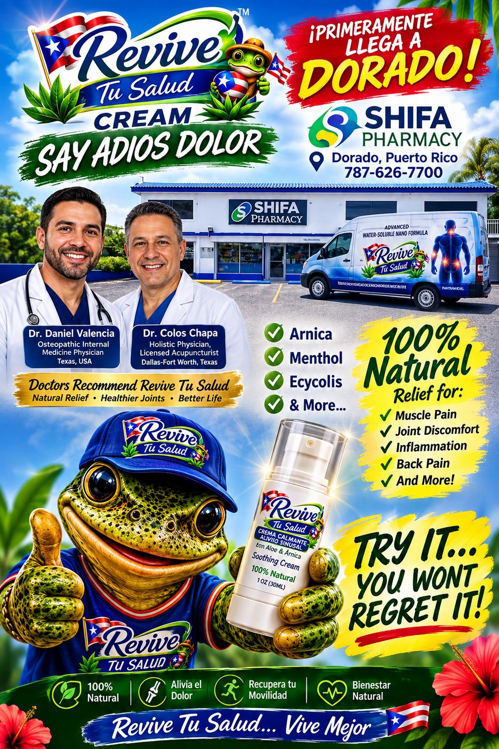 Adiós Dolor "HOLIDAY SPECIAL"– Revibe Miracle Cream (1 oz) Formula