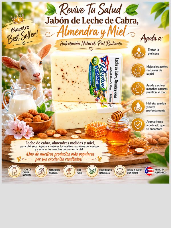 Goat Milk Almond-Honey / Goat's milk, almond and honey