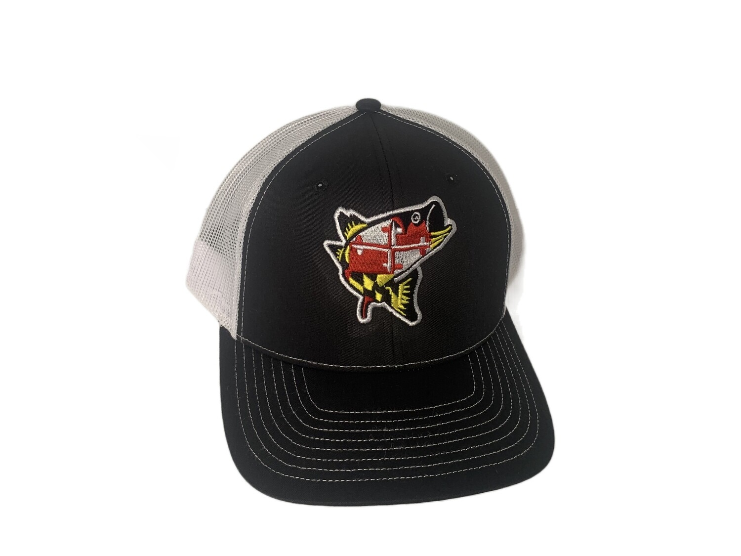 Maryland flag fish trucker  hat