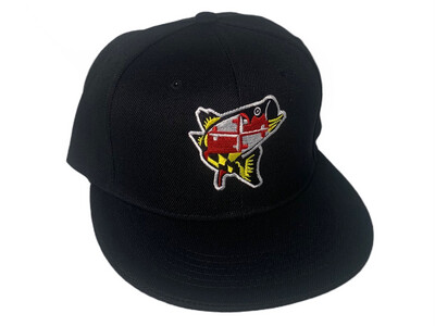 Maryland flag fish Snapback Hat