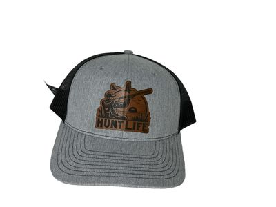 Hunt Life Leather Patch Hat